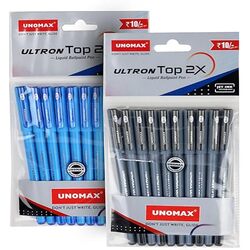 UNOMAX ULTRON TOP 2X Liquid Ballpoint pen  - Set of 10